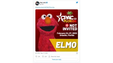 Republicans’ biggest conference bans the Muppets because they are pro-vaccine  The Conservative Political Action Conference (CPAC) announced this week that it would not allow any of the Sesame Street muppets to attend its annual meeting in Florida next year.